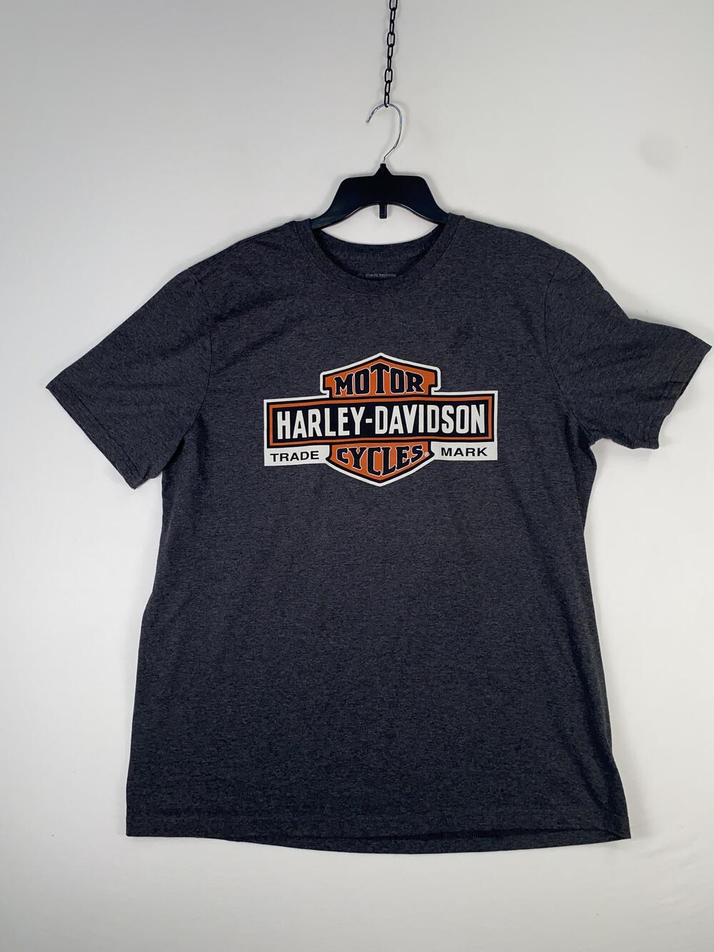 Harley-Davidson Shirt Mens XL Gray Patriotic Baton Rouge Dealer Graphic Tee